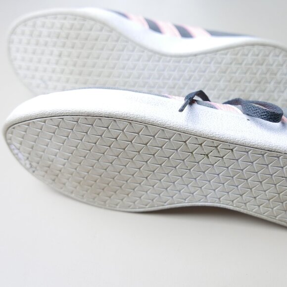 Size 11 Adidas Grey Suede with Pink Stripes Sneaker - Picture 3 of 3